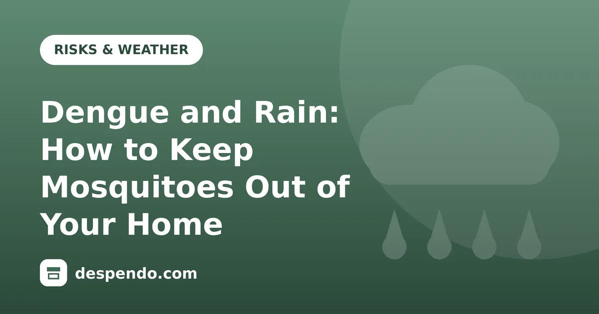 Cover: Dengue and Rain: How to Keep Mosquitoes Out of Your Home