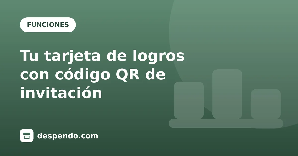 Portada: Tu tarjeta de logros con código QR de invitación
